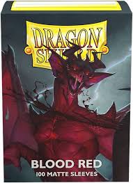 Dragon Shield Blood Red Matte Sleeves