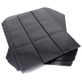 Luck Dragon: 18 Pocket Side-Loading Pages Black (Pack of 50)